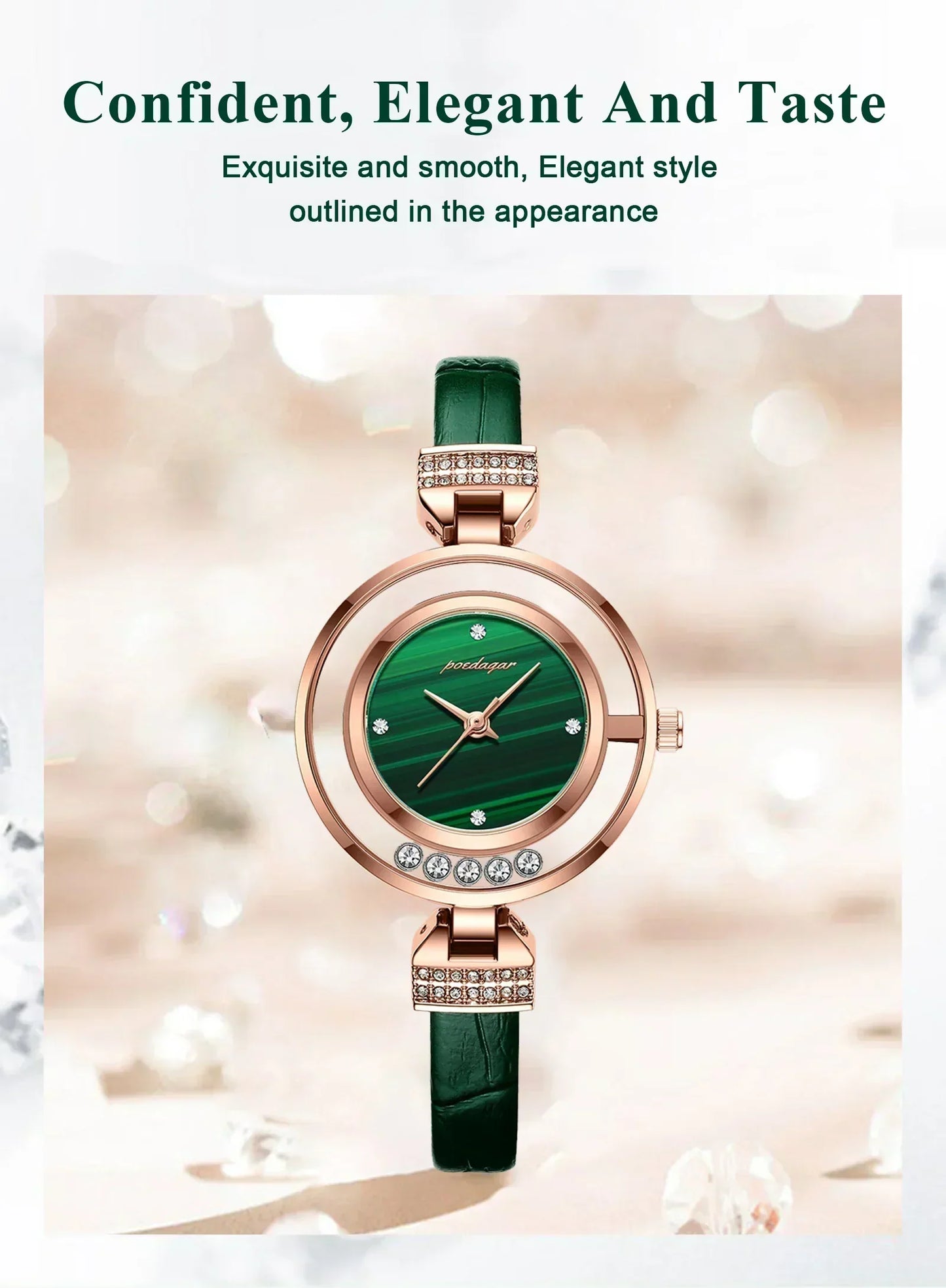 Montre pour Femme : bille de diamant