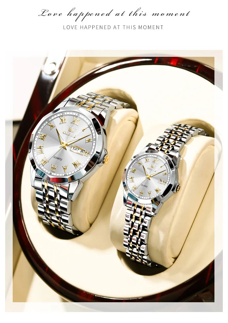 Coffret de montre couple.