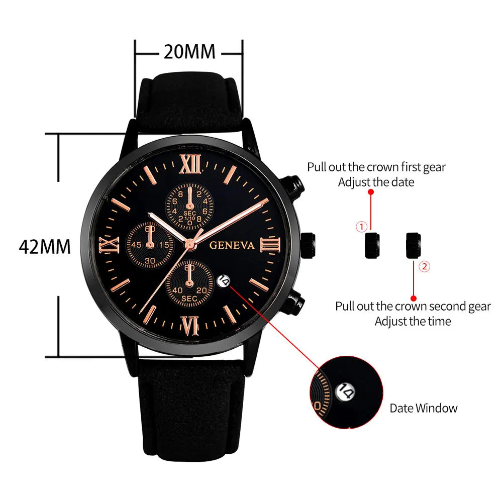 Coffret bracelet et montre pour Homme