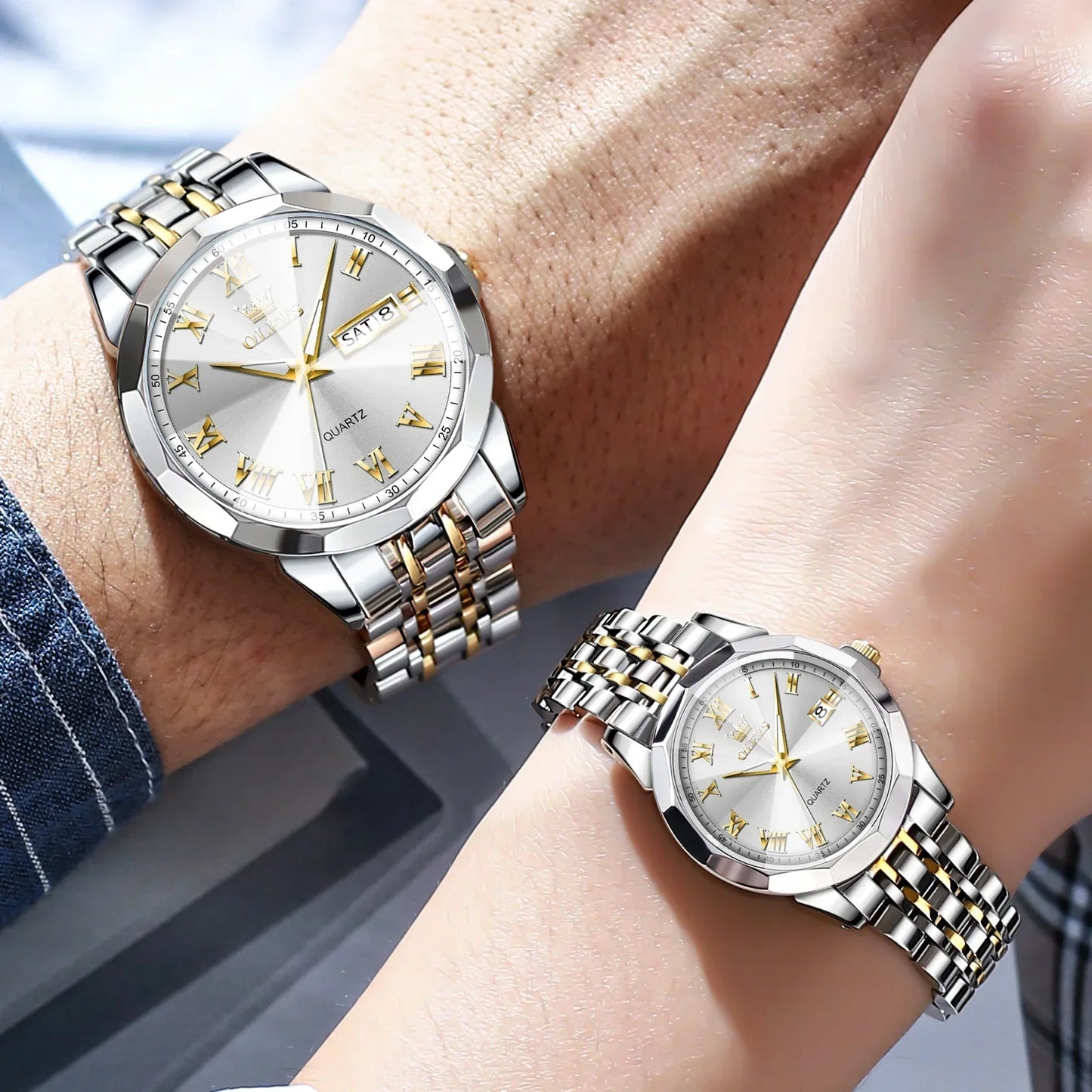 Coffret de montre couple.