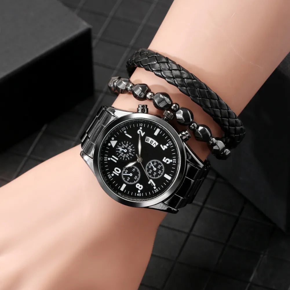 Coffret bracelet et montre pour Homme