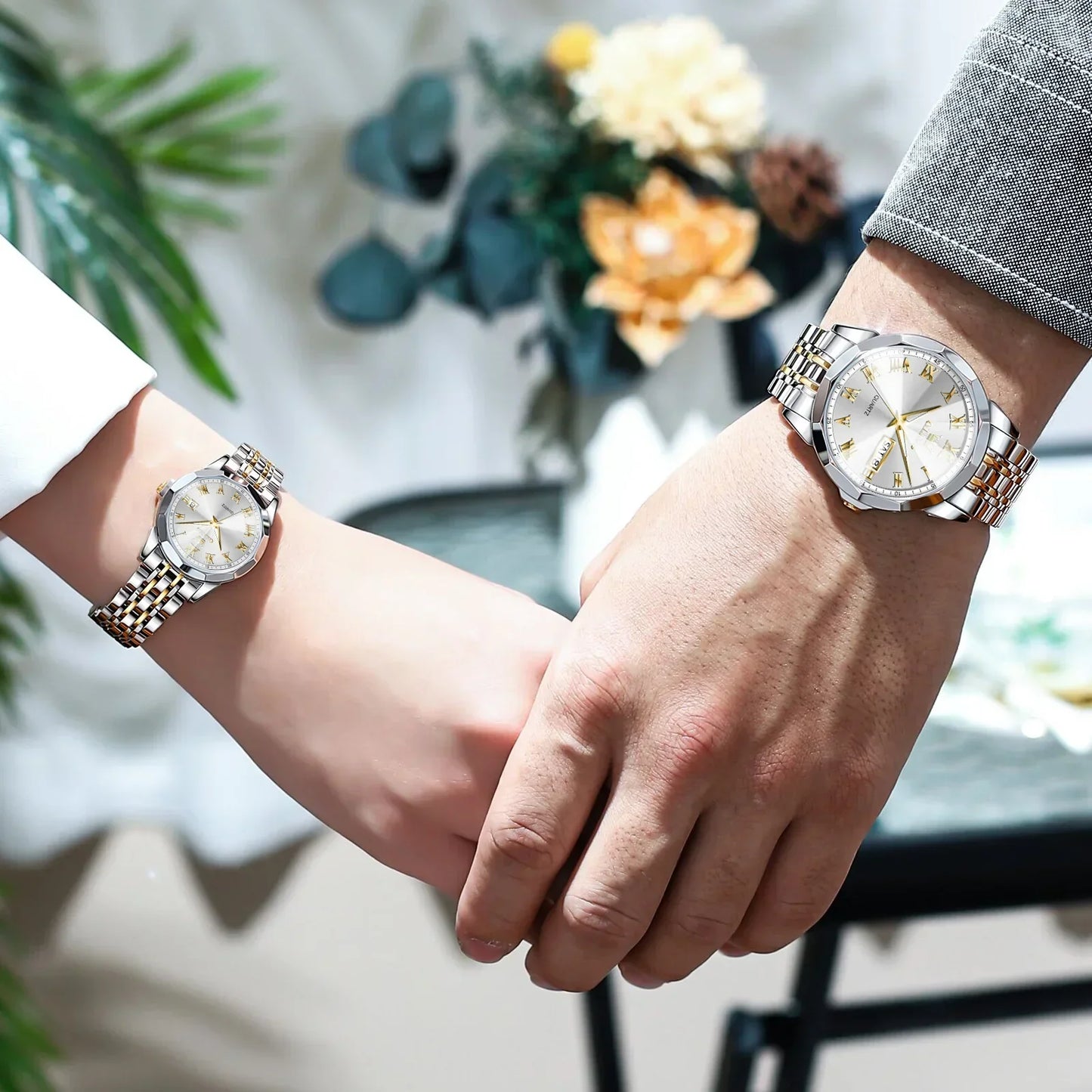 Coffret de montre couple.